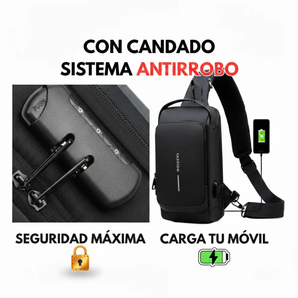 UrbanVault™ – Bolso Cruzado Antirrobo