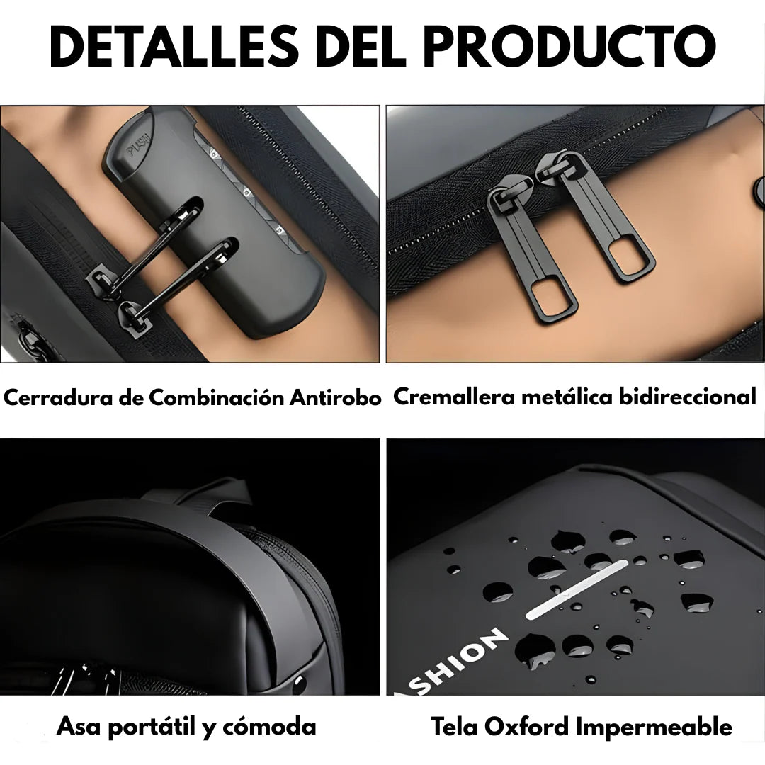 UrbanVault™ – Bolso Cruzado Antirrobo